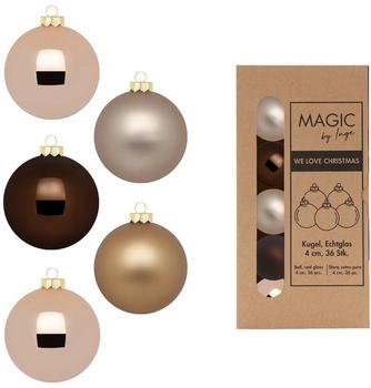 MAGIC by Inge Weihnachtskugeln Glas 4cm x 36 St. Elegant Lounge