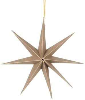 Broste Copenhagen StarChristbaumschmuckLnaturalbrown50cm