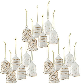 Villeroy & Boch Dekoobjekt Winter Collage Accessoires Glasglocken gold 18-er Set