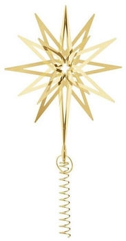 Georg Jensen Christbaumspitze Lyra Groß Goldauflage 1-tlg B 19,5 x H 28,9 cm