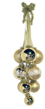 Krebs Lauscha Christbaumschmuck Glaskugel-Gehänge 1-tlg handgefertigt BxHxT 9 X 35 x 22 cm