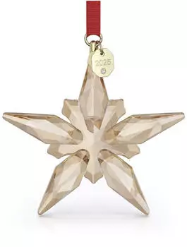 Swarovski Annual Edition Festive Ornament 2025 goldfarben rot (5701826)