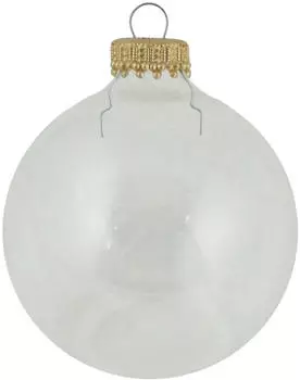 Krebs Lauscha Kristall (Goldsplint) 8cm Glaskugeln uni Glas CBK78001