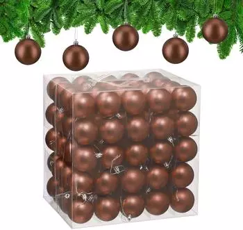 Relaxdays Weihnachtskugeln 100er Set Rosa,Silber