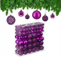 Relaxdays - Weihnachtskugeln Im 150er Set, Glitzernde, Matte & Gl&auml;nzende
