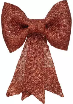 Kaemingk Kunst-Schleife Glitterhänger 1,7 x 31 x 40 cm rot