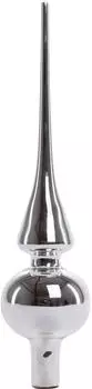 Trend Line Christbaumspitze aus Glas 26 cm silber
