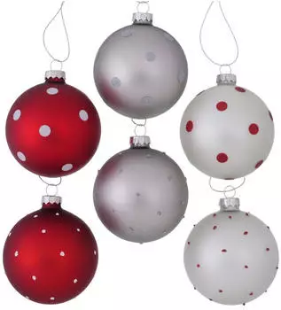 Boltze Clara Weihnachtskugel 8cm sortiert (1 Stück)
