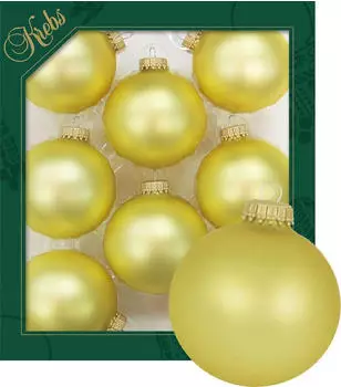 Krebs Lauscha Christbaumkugeln Glas 6,7cm (CBK70217)
