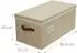 Relaxdays Weihnachtskugel Aufbewahrungsbox 96 Kugeln, Polyester/Pappe, beige, 26x66,5x33cm