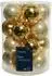 Kaemingk Kugelset 20-er perle/gold, Glas, Ø6cm