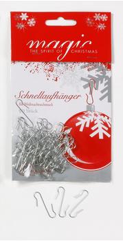 Inge-Glas Kugelaufhänger für Christbaumkugeln 50-Stk. silber (719000450)