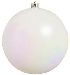zeitzone Weihnachtskugel 20cm perlen/weiß