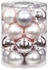 Inge-Glas Kugeln Glas 6cm 20-Stk. Soft Simplicity zartrosa grau (15231C106)