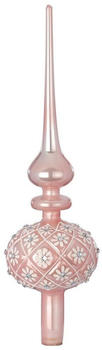 Inge-Glas Baumspitze XL Blumen Glas 31cm 1-Stk. hell rosa/weiß (600000170)