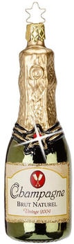 Inge-Glas Champagner Flasche Glas 12,5cm gold/grün 1-Stk. (10121S013)