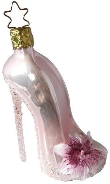 Inge-Glas High Heels Schuh mit Blume Glas 9,5cm rosa 1-Stk. (10023S020)