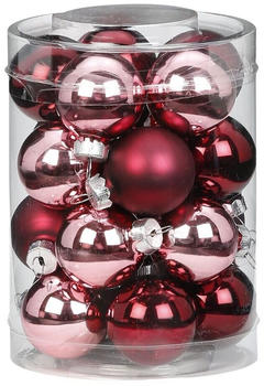 Inge-Glas Kugeln Glas 3cm 20-Stk. Berry Kiss Beere glanz/matt (15248C101)