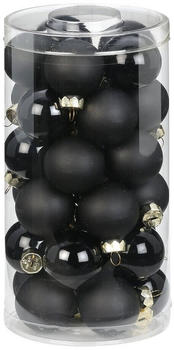 Inge-Glas Kugeln Glas 4cm 30-Stk. schwarz opal/matt (12115C103)