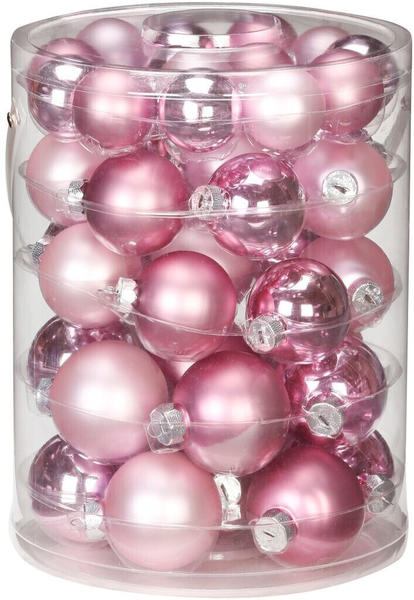 Inge-Glas Kugeln Mini Mix Glas 44er Set Pink Blush altrosa hellrosa (15302A444)