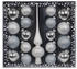 Inge-Glas Kugeln Mix Ornamente Glas mit Spitze 19er Set weiss/silber (600000153)