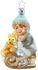 Inge-Glas Weihnachtsfiguren Glas 1-Stk. Schlittenfahrt mit Teddy 10cm (10087S020-A)
