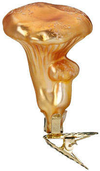 Inge-Glas Pfifferling Pilz auf Clip Glas 7cm gold 1-Stk. (10043S019)