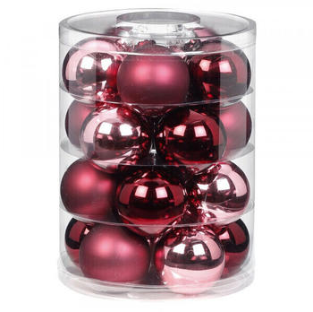 Inge-Glas Kugeln Glas 6cm 20-Stk. Berry Kiss Beere glanz/matt (15248C106)