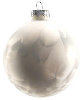 TrendLine Weihnachtskugeln aus Glas &Oslash; 80 mm 6 St&uuml;ck wei&szlig; Christbaumkugeln Xmas