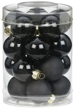 Inge-Glas Kugeln Glas 3cm 20-Stk. schwarz glanz/matt (12115C101)