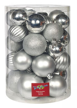 Trend Line Christbaumkugeln bruchfest 34-Stk. silber (660-1003491)