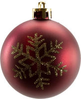 Trendline - Weihnachtskugeln Bruchfest 6 St&uuml;ck 6cm &Oslash; Magnolienrosa Christbaum