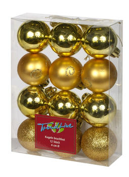 Trend Line Baumkugeln Ø4cm 12-Stk. gold (660-1003498)