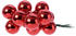 Kaemingk Mini-Weihnachtskugeln Christmas Red glänzend 12er-Set (710517)