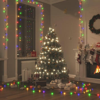 vidaXL Lichterkette mit 400 LEDs Mehrfarbig 40 m 8 Lichteffekte (328827)