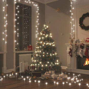 vidaXL LED-Lichterkette mit 300 LEDs Kaltweiß 30 m PVC (343204)