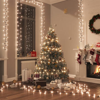vidaXL LED-Lichterkette mit 400 LEDs Warmweiß 13 m PVC (343254)