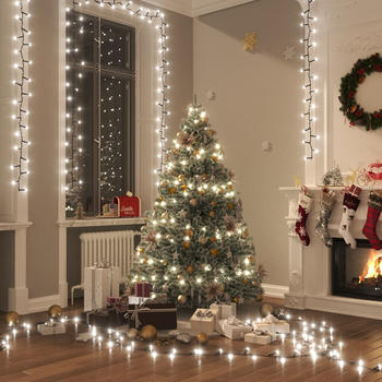 vidaXL LED-Lichterkette mit 400 LEDs Kaltweiß 13 m PVC (343255)