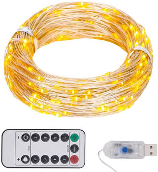 vidaXL LED-Lichterkette mit 150 LEDs Warmweiß 15 m (330048)