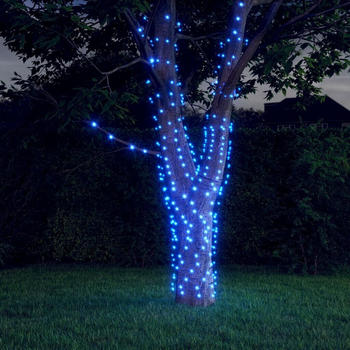 vidaXL Solar-Lichterkette 2 Stk. 2x200 LED Blau Innen Außen (328949)