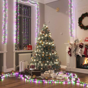 vidaXL LED-Lichterkette mit 2000 LEDs Pastell Mehrfarbig 17 m PVC (343248)