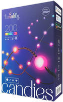 Twinkly TWKP200RGB-G, Twinkly Candies - 200 Pearl-shaped RGB LEDs Green Wire USB-C