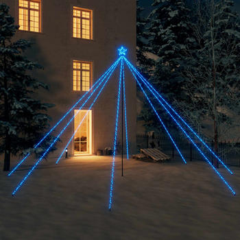 vidaXL Weihnachtsbaum-Lichterkette Indoor Outdoor 800 LEDs Blau 5m (328753)