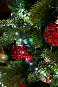Kaemingk LED-Lichterkette Compactlights Twinkle Snow-White 750 Ricelight-LED kaltweiß 8 Lichteffekte Timer