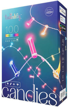 twinkly Candies 100 Kerzen Smart Kabel klar 6m