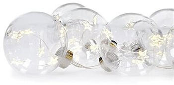 Solight LED Weihnachtskette Kugeln mit Sternen 2,5m 30xLED/3xAA (1V228)