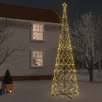 vidaXL LED-Weihnachtsbaum Kegelform Warmwei&szlig; 3000 LEDs 230x800 cm