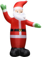 vidaXL Aufblasbarer Weihnachtsmann mit LEDs Weihnachtsdeko IP44 4,5 m