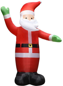 vidaXL Aufblasbarer Weihnachtsmann mit LEDs Weihnachtsdeko IP44 4,5 m