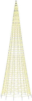 vidaXL LED-Weihnachtsbaum für Fahnenmast 1534 LEDs Warmweiß 500 cm